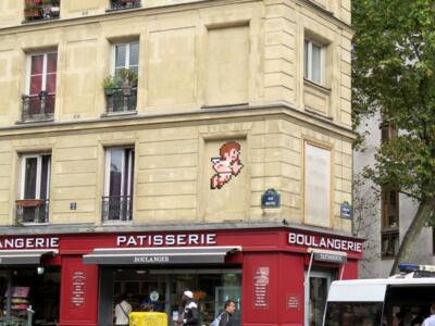 PA_1218, Space Invader on 2 rue Mathys — Street art by Invader in Paris