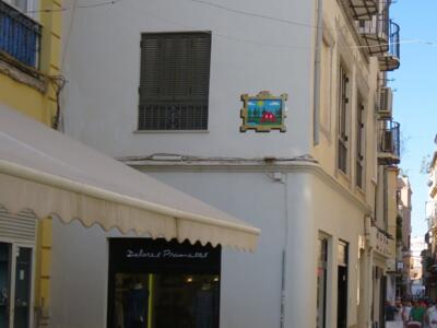MLGA_19, Space Invader de Plaza Carmen Thyssen Bornemisza — Street art de Invader à Málaga