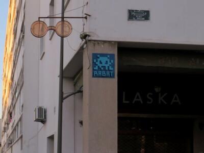 RBA_09, Space Invader on Avenue Patrice Lumumba — Street art by Invader in Rabat