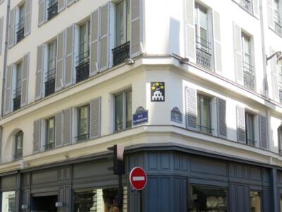 PA_1310, Space Invader on 14 rue Penthièvre — Street art by Invader in Paris