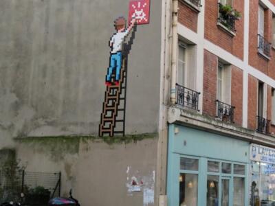 PA_1336, Space Invader de la rue de Montreuil — Street art de Invader à Paris