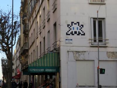 PA_1339, Space Invader de la rue des Vignerons — Street art de Invader à Vincennes