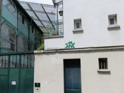 PA_1361, Space Invader on 3 allée Verte — Street art by Invader in Paris
