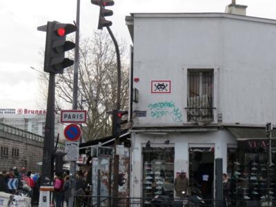 PA_1382, Space Invader de la rue des Rosiers — Street art de Invader à Saint-Ouen-sur-Seine