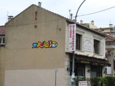 PA_1386, Space Invader on 3 rue Henri Mayer — Street art by Invader in Issy-les-Moulineaux