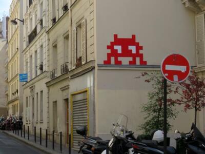 PA_1410, Space Invader de la rue Nollet — Street art de Invader à Paris