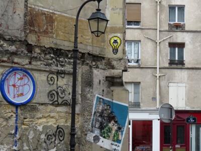 PA_1330, Space Invader on 20 rue Pirandello — Street art by Invader in Paris