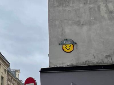 PA_1523, Space Invader de la rue de Richelieu — Street art de Invader à Paris