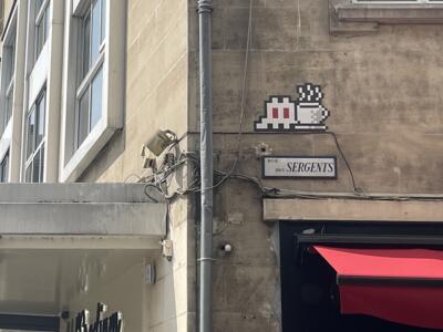 AMI_15, Space Invader on Rue des Sergents — Street art by Invader in Amiens