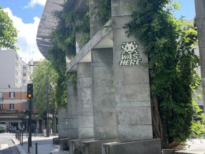 PA_1593, Space Invader de Sente des Dorées — Street art de Invader à Paris