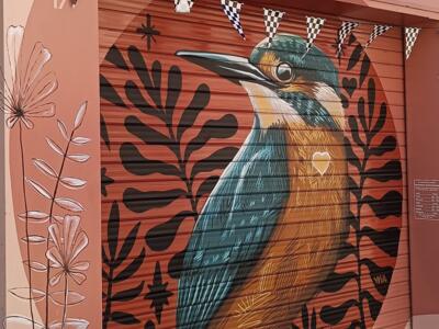 Kingfisher by WIA — Street art by WIA in Le Mans