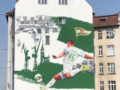 Lechia Gdansk, we make history here — Street art by Tuse in Gdańsk