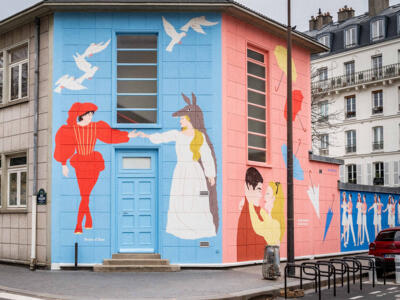 Tribute to Jacques Demy — Street art by Alice Wietzel in Paris