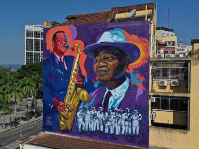Pixinguinha — Street art de Fernando Sawaya à Rio de Janeiro