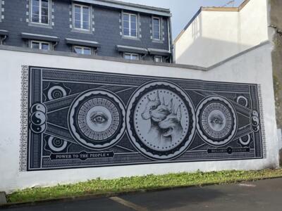 Power to the People — Street art by Benjamin Jeanjean in Bayonne