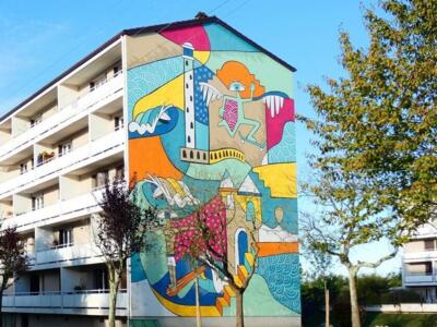 Skate en Pays basque — Street art de Nils Inne à Bayonne