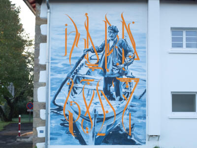 Nora goaz — Street art by Poze in Ustaritz