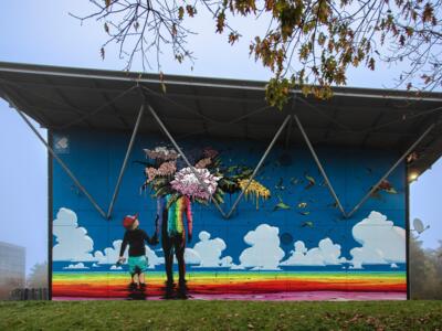 Blossoming of an Imagination — Street art by BRUSK in Rillieux-la-Pape