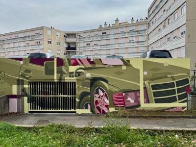 Souvenir of Rabat — Street art by Quetzilla in Rillieux-la-Pape
