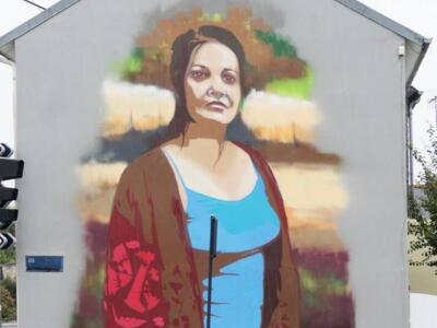 Proud Breton Woman — Street art by Jef in Saint-Brieuc