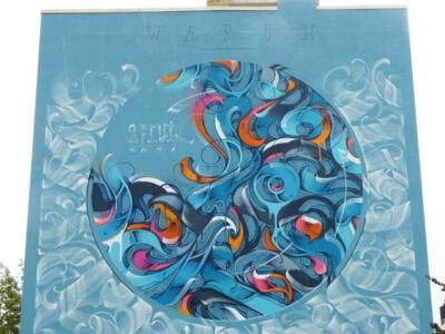 Arabesques — Street art de 2flui à Saint-Brieuc