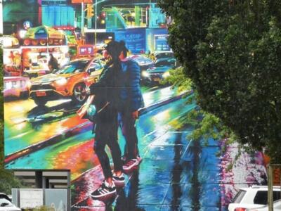 Saint-Brieuc in the Rain — Street art by Dan Kitchener in Saint-Brieuc