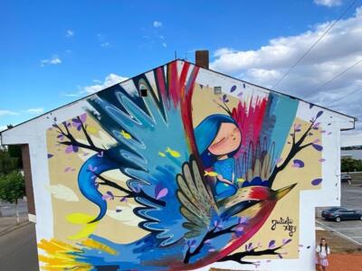 Viaje al Hades — Street art de Julieta xlf à La Bañeza