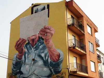 Sans titre (Virginia Bersabé) — Street art de Virginia Bersabé à La Bañeza
