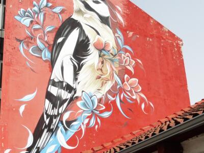 Carpintero — Street art de Fio Silva à La Bañeza