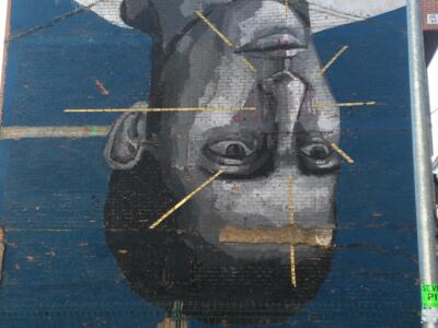 Compass — Street art by An Wei in La Bañeza