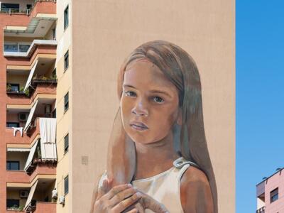 Mother's Care — Street art by CASE Maclaim in Tirana