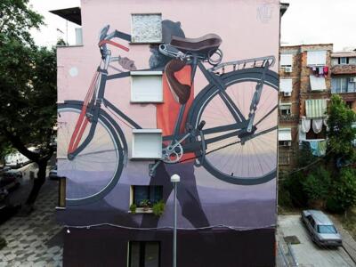 Do Not Judge — Street art by Artez in Tirana
