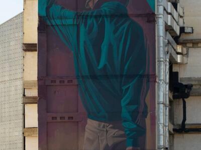 Hypocrite — Street art by LONAC in Split