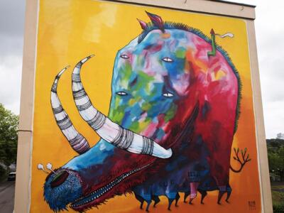 Le sanglier — Street art de Bault à Rouen
