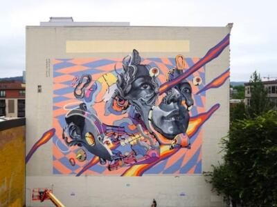 Black Pepper — Street art de Smithe, Caratoes à Portland