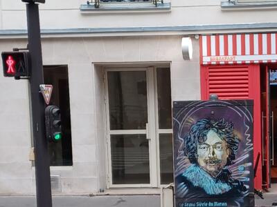 Le grand siècle du marais — Street art by C215 in Paris