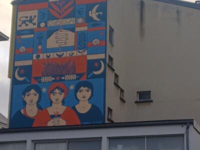 The Three Women of Sainte-Ursule by Xoana Almar — Street art by Xoana Almar in Caen