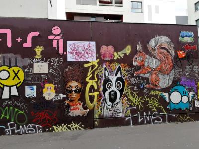 Mur Collectif Fourmillant de Vie — Street art à Paris