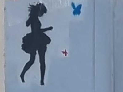 Abstract Mural with Creatures — Street art in Clermont-Ferrand