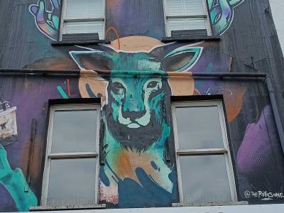 Magic Deer — Street art by The Reves One in London