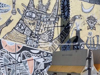 Surrealist Creature by Latino Graff Collective — Street art in Clermont-Ferrand