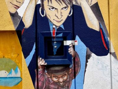 Characters in Uniform, Neighborhood Mural — Street art in Grenoble