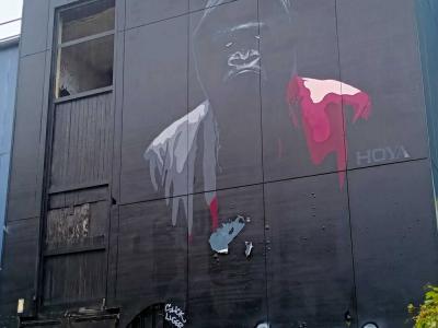 Gorilla HOYA on Dark Background, Berlin — Street art by JPS in Berlin