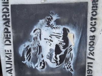 Tribute to Guillaume Depardieu — Street art in Strasbourg