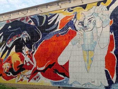 Fresque en céramique de Pignon — Street art à Lille