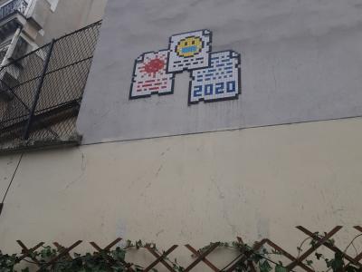 The 2020 Mosaic — Street art by Invader in Paris