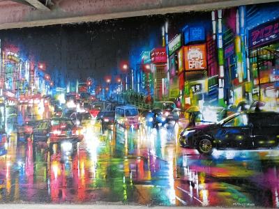Urban Cyberpunk Neon — Street art by Dan Kitchener in Berlin