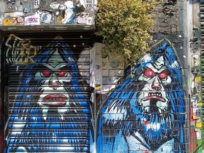 Expressive Dark Portrait — Street art in London