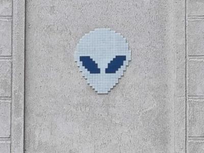 Alien Mosaic by Mr Djoul — Street art by Mr Djoul in Paris