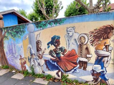Mural of World Cultures — Street art in Grenoble